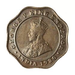 Coin - 4 Annas, India, 1920