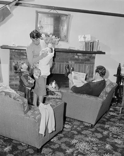 Family in a Domestic Setting, Melbourne, Victoria, 1953