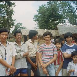 Digital Image - Group of Vietnamese Boys, Site 2 Refugee Camp, Thailand, May 1987