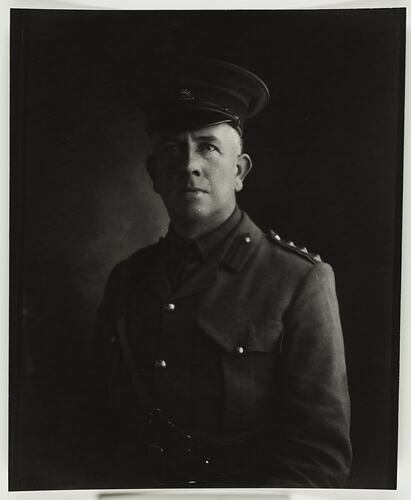 Portrait of Australian Captain in Uniform, World War I, circa 1914-1918