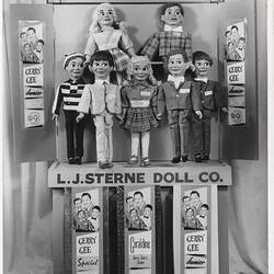 Photograph - L. J. Sterne Doll Co., The New Gerry Gee Junior Family Display, Victoria, circa 1964
