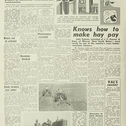 Magazine - Sunshine Massey Harris Review, Vol 2, No 9, Aug 1957