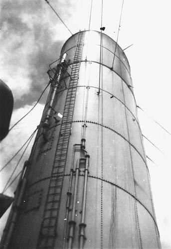 Negative - Funnel of the SS Nestor, Mr Martin Spencer-Hogbin, circa 1948