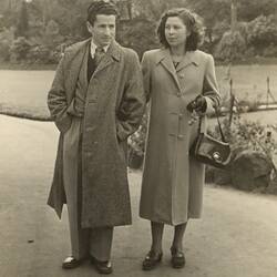 Digital Photograph - Giovanni & Maria D'Aprano, Botanical Gardens, Melbourne, 1949