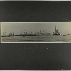 Photograph - Federation Celebrations, 'The Royal Yacht Ophir and the British War Ships at Port Melbourne', May1901