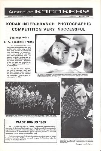 Newsletter - 'Australian Kodakery', No 14, Nov 1969