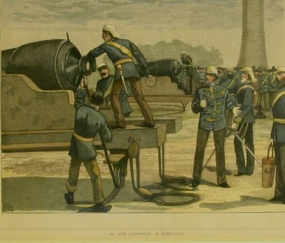 Print - Big Gun Competition At Queenscliff, circa 1880-1900