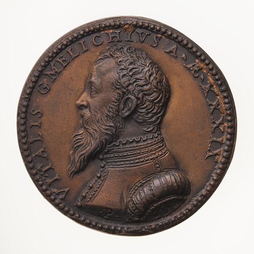 Electrotype Medal Replica - Vitale Gemelichio, 1559