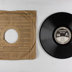 Disc Recording - Edison, Double-Sided, 'Oh Robert, Robert Beloved' and 'Lullaby', Unknown Date