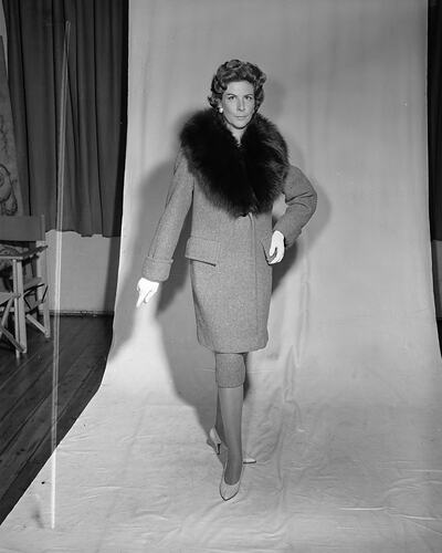 Ball & Welch Ltd, Woman Modelling an Outfit, Melbourne, 10 Mar 1960