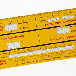 Slide Rule - Kodak Australasia Pty Ltd, Metric Converter, circa 1960s