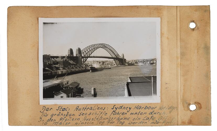 Circular Quay and Sydney Harbour Bridge, Sydney, circa 1956