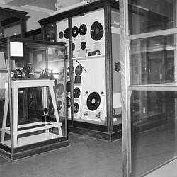 Displays in Queen's Hall, Institute of Applied Science (Science Museum), Melbourne, 1961