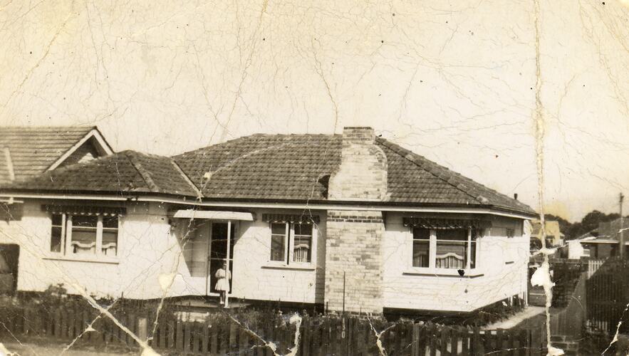 Leech Family's Second Home, Dandenong Road, Frankston, Oct 1954