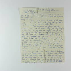 Letter - Mrs Wilson, Frankston, Melbourne to Eileen Leech, Middlesex, England, 22 Jan 1957