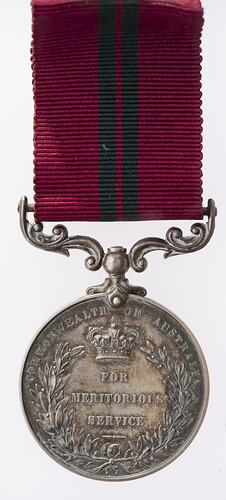 Medal - Commonwealth of Australia Meritorious Service Medal, King Edward VII, Australia, 1903-1910 - Reverse