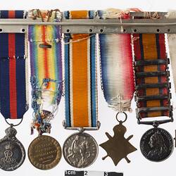 Medal Group Miniature - Boer War & World War I, Reverend Ormonde Winstanley Birch, 1902-1920 - Reverse
