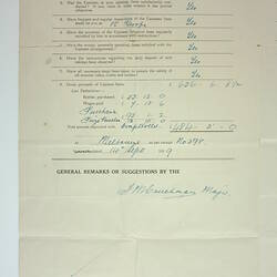 Inside pages of printed report.