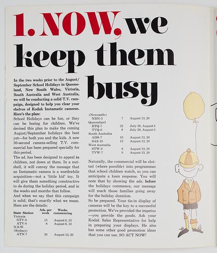 Printed page of Kodak newsletter.