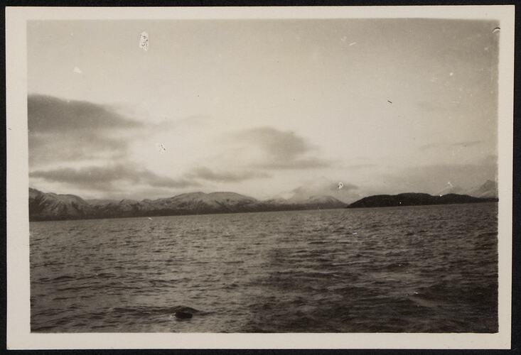 Desolation Bay, in Tierra del Fuego archipelago, taken on 6th May, 1929.