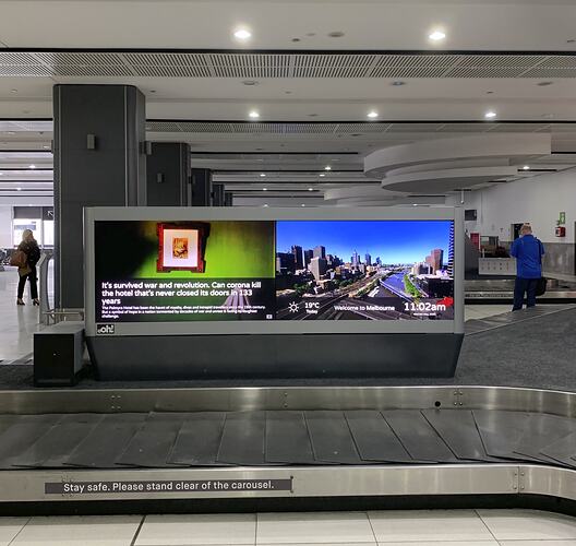 Luggage Carousel, Melbourne Airport, Tullamarine, 6 May 2020