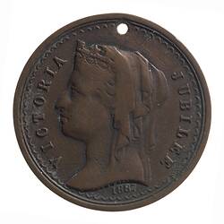 Medal - Jubilee of Queen Victoria, Shire of St Arnaud, Victoria, Australia, 1887
