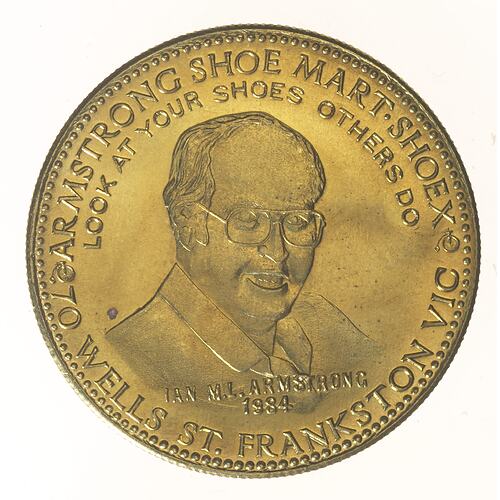 Medal - Armstrong Shoe Mart, Frankston, Victoria, Australia, 1985