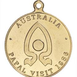 Medal - Visit of Pope John Paul II, Armstrong Shoe Mart, Frankston, Victoria, Australia, 1987