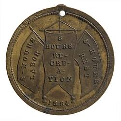 Medal - Eight Hours Day, Australia, 1884