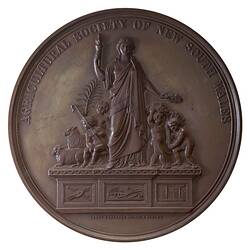 Medal - Agricultural Society of New South Wales, Practice with Science, Australia, 1870