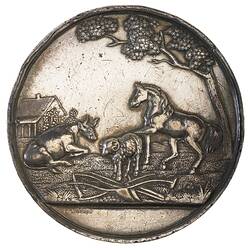 Medal - Port Phillip Farmers Society Silver Prize, 1859 AD