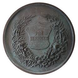 Medal - Adelaide Jubilee International Exhibition, Services, 1887 AD