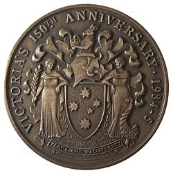 Medal - Sesquicentenary of Victoria, 1984 - 1985 AD