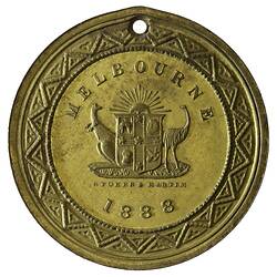 Medal - Victorian Juvenile Industrial Exhibition Commemorative, 1888 AD