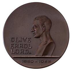 Medal - Clive E. Lord Memorial, Royal Society of Tasmania, Tasmania, Australia, 1958