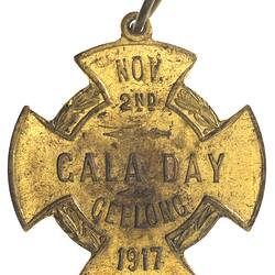 Medal - Gala Day, Geelong, 1917 AD