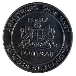 Medal - Armstrong Shoe Mart, Frankston, 1987 AD