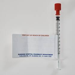 1 x Syringe - COVID-19 Vaccinations, Melbourne Airport, 22 Feb 2021