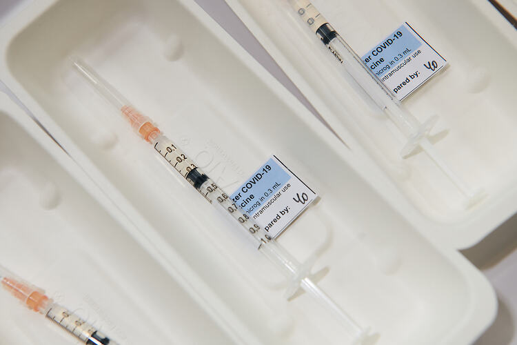 Vaccines Ready for Use, St Vincent's Vaccination Hub, Melbourne Museum, 23 Sep 2021