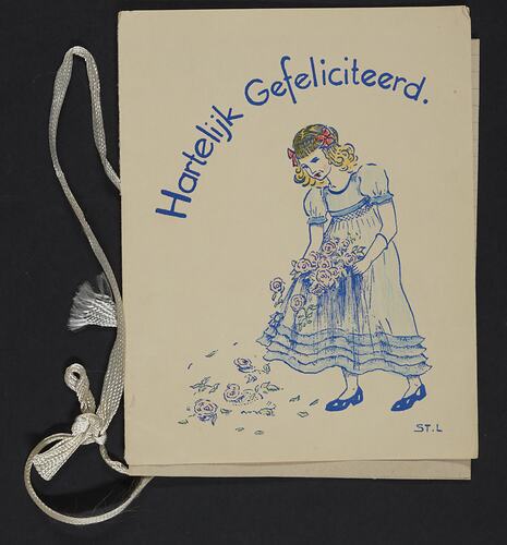 Poem - 'Hartelik Gefeliciteerd', Hendrika Perdon, The Netherlands, 20 Jun 1948