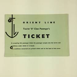 HT 54683, Passenger Ticket - SS Oronsay, Issued to Miss B A Adams, 3 Feb 1959 (MIGRATION), Document, Registered