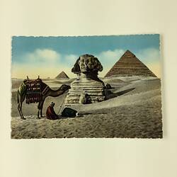 Postcard - Prayer Near the Great Sphinx, Egypt, 1967