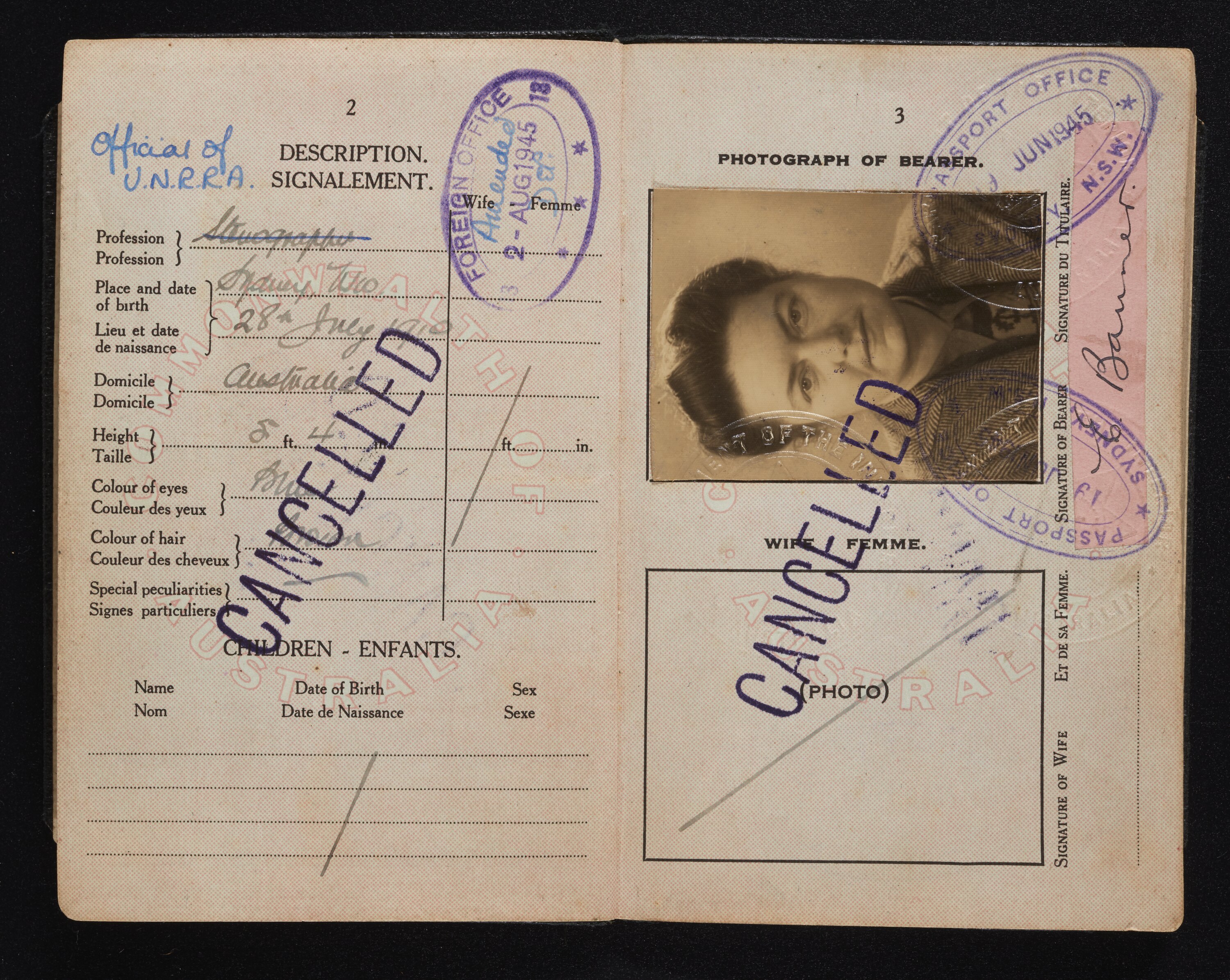 US passport and visa stamp, tied to the immigrant visa suspension ruling