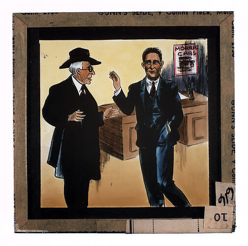Lantern Slide - Universal Opportunity League, Two Men in Office