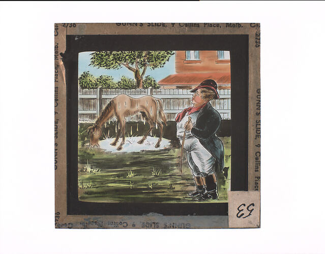 Lantern Slide - Universal Opportunity League, Woman and Horse
