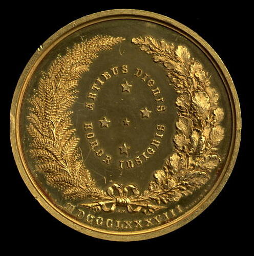 [NU 16453] Medal - Melbourne Centennial International Exhibition, Gold, Opening Presentation, Australia, 1888 (AD) (MEDALS)