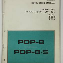 Instruction Manual - DEC, PDP-8, Paper Tape Reader/Punch Control, 1967