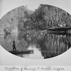 Photograph - Junction of Murray & Bonnie Digger, by A.J. Campbell, Echuca, Victoria, circa 1900