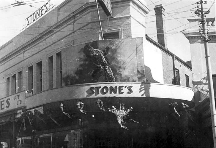 Photograph - Decorated Building, Ballarat, 1939