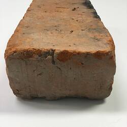 End of red clay brick.